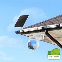 HortonBe EB8 Pro 4G and Wi-Fi smart home battery camera kit with solar panel, showing the camera and 8W solar charger.