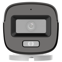 HortonBe 2MP ColorVu Audio Fixed Mini Bullet Camera showing compact black security camera with lens and audio port