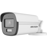 HortonBe 2 MP Smart Hybrid Light with ColorVu Fixed Bullet Camera DS-2CE12DF0T-LFS showing the camera with LED light and color night vision