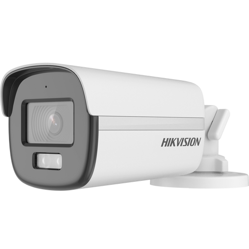 HortonBe 2 MP Smart Hybrid Light with ColorVu Fixed Bullet Camera DS-2CE12DF0T-LFS showing the camera with LED light and color night vision