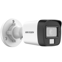 Hikvision 2MP Smart Hybrid Light Audio Mini Bullet Camera with night vision and weatherproof casing, HortonBe brand.