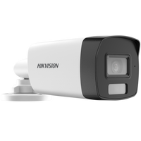 HortonBe 3K Smart Hybrid Light Audio Bullet Camera DS-2CE17K0T-LFS with adjustable lens and built-in audio features.