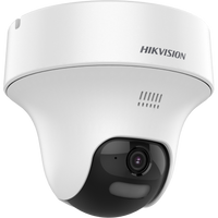 HortonBe Hikvision DS-2CE70D0T-PTLXTS 2MP Pan Tilt Camera with two-way audio and siren, shown in a close-up view.