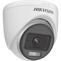 HortonBe 2MP ColorVu Audio Indoor Fixed Turret Camera DS-2CE70DF0T-PFS showing front view with lens and built-in microphone