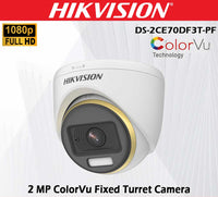 Hikvision ColorVU Best Indoor 2MP Turret Camera DS-2CE70DF3T-PF