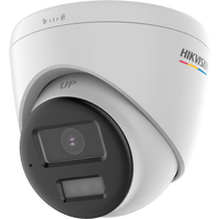 HortonBe 2MP two-way audio fixed turret security camera, DS-2CE72DF0T-LPTS, with lens and mounting bracket visible.
