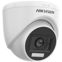 HortonBe 3K Smart Hybrid Light Audio Indoor Fixed Turret Camera DS-2CE76K0T-LPFS showing camera lens and mounting details