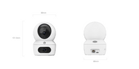 HortonBe EZVIZ H7c Dual Wi-Fi camera with dual lenses, pan and tilt functionality, and sleek black design.