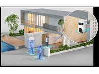 EZVIZ H9c dual-lens pan and tilt 4G Wi-Fi security camera by HortonBe showing front view with dual lenses and adjustable mount.