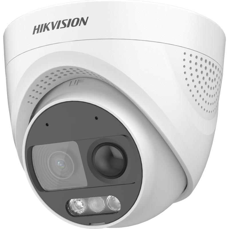 Hikvision DS-2CE72DF3T-PIRXOS 2MP ColorVu PIR Siren Audio Fixed Turret Camera
